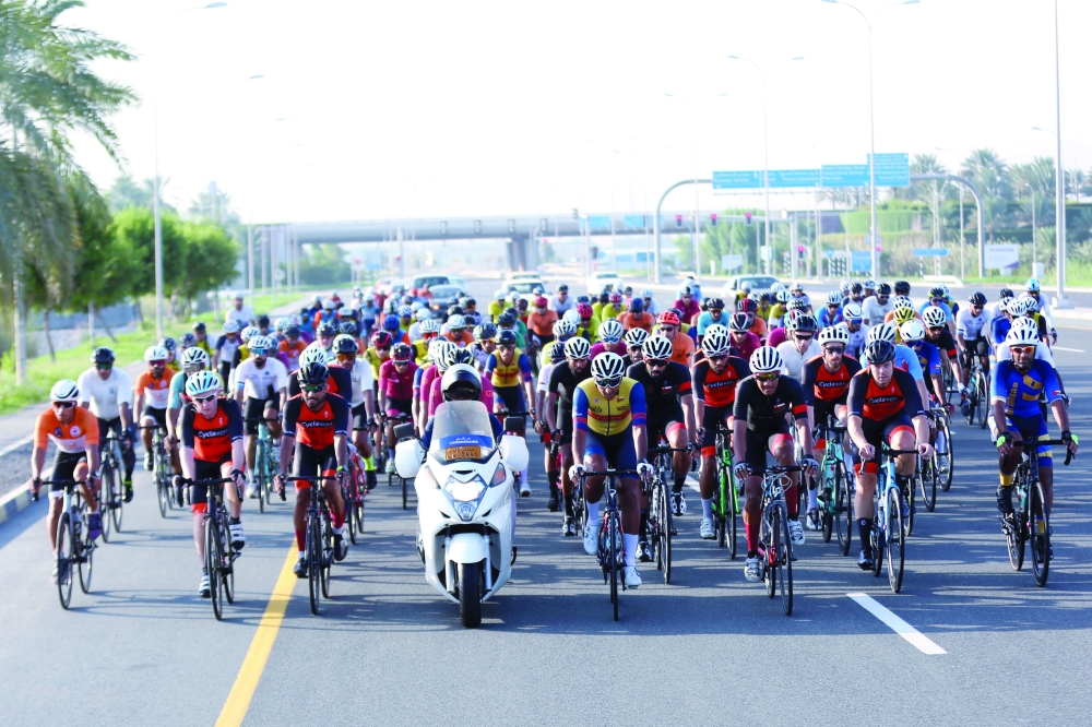 من منافسات الدوري العام للدراجات الهوائية