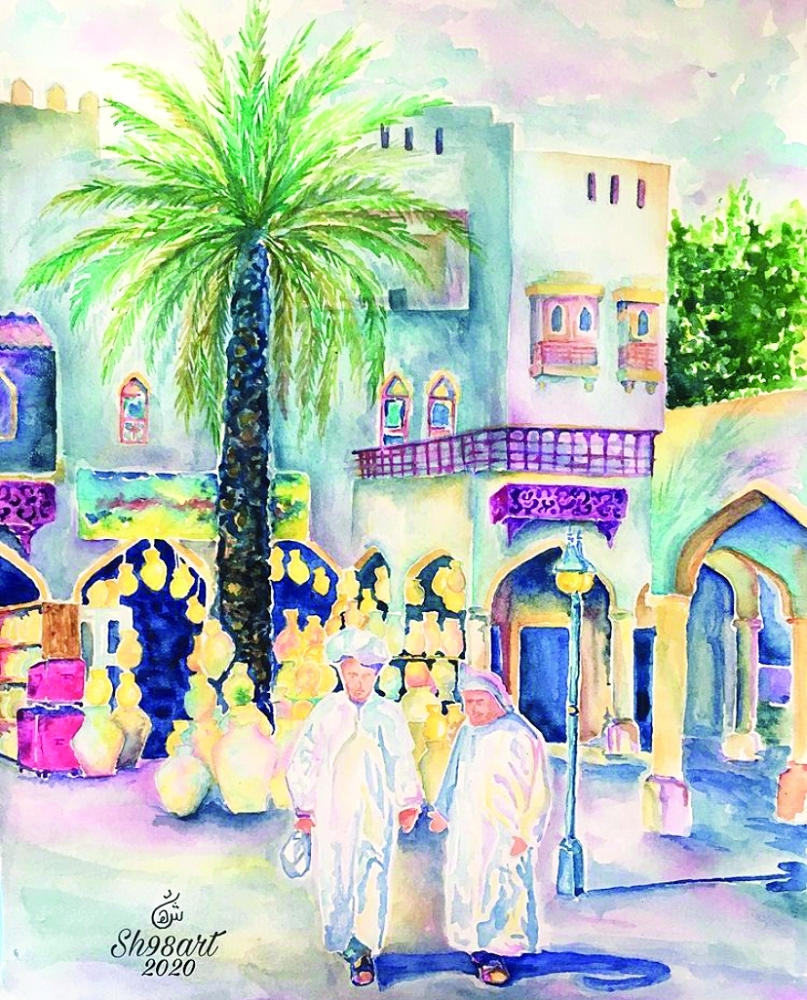 سوق نزوى لشهد المعمرية