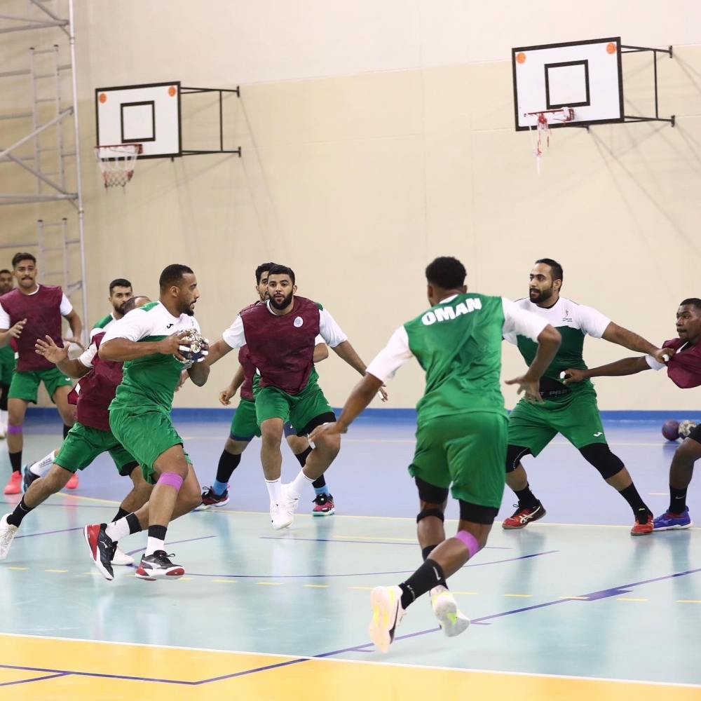 جانب من تدريبات منتخب اليد