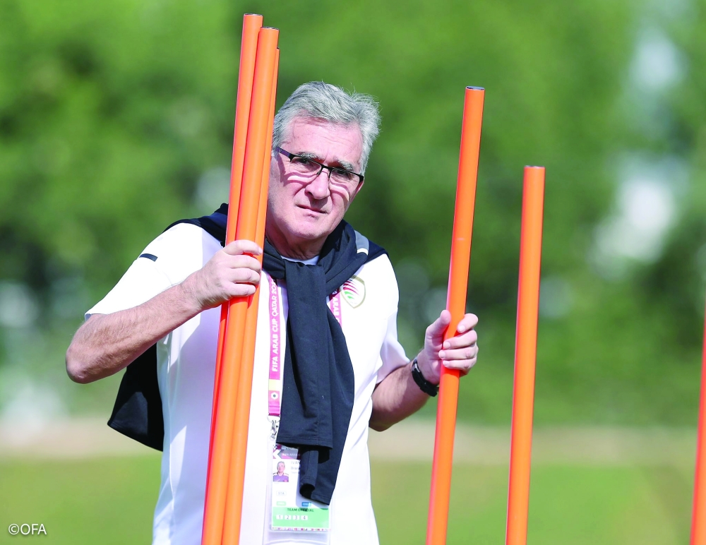 برانكو مع أدوات التدريب