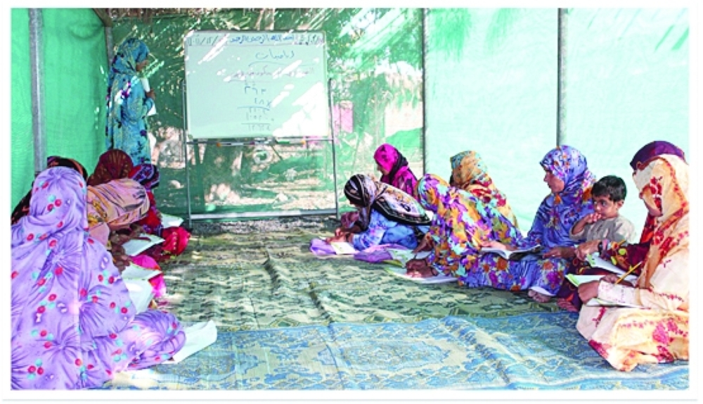 جانب من نموذج القرية المتعلمة