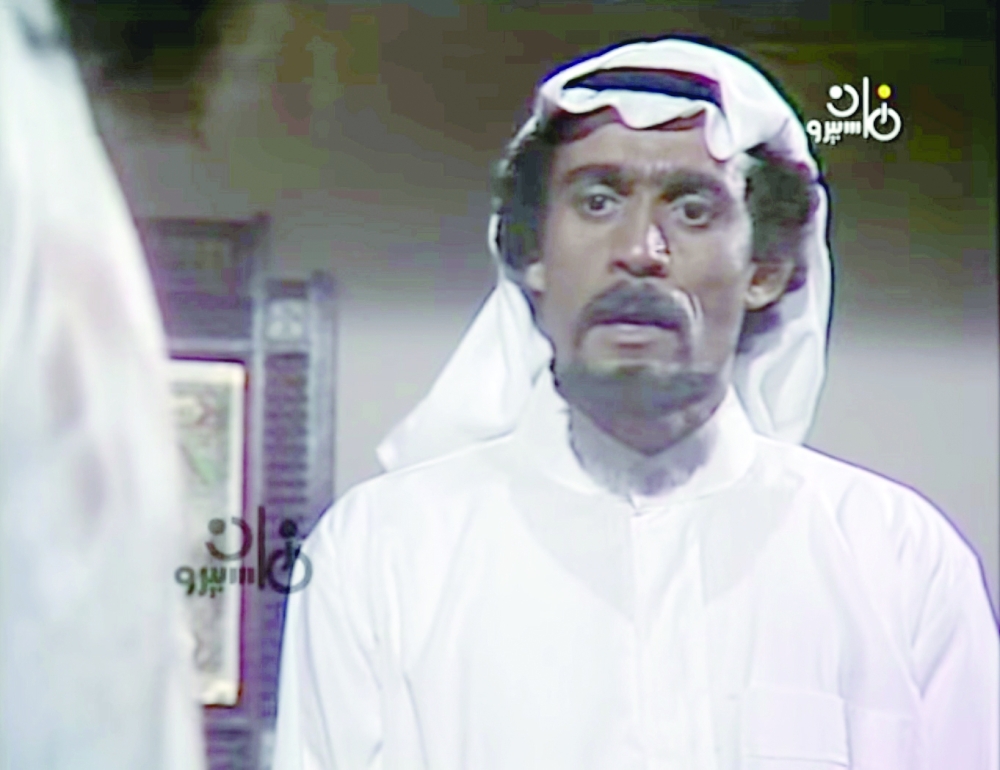 صالح زعل في لقطة من المسلسل التاريخي الكعبة المشرفة عام 1981