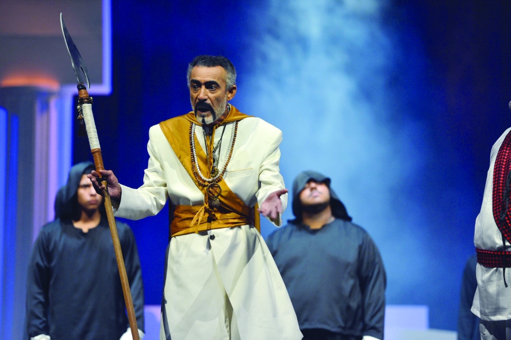 من مسرحية ولد البلد تصوير فيصل البلوشي 