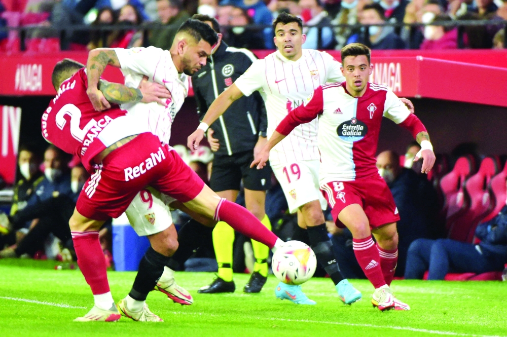 من لقاء اشبيلية وسيلتا فيجو