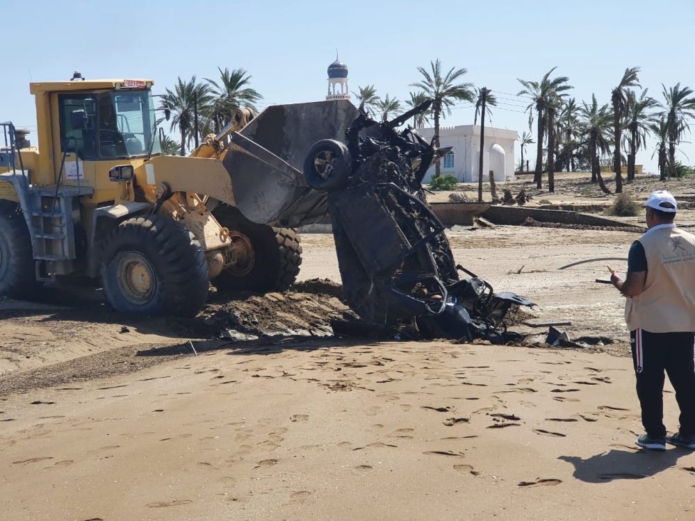 من جهود إزالة أضرار الحالة المدارية