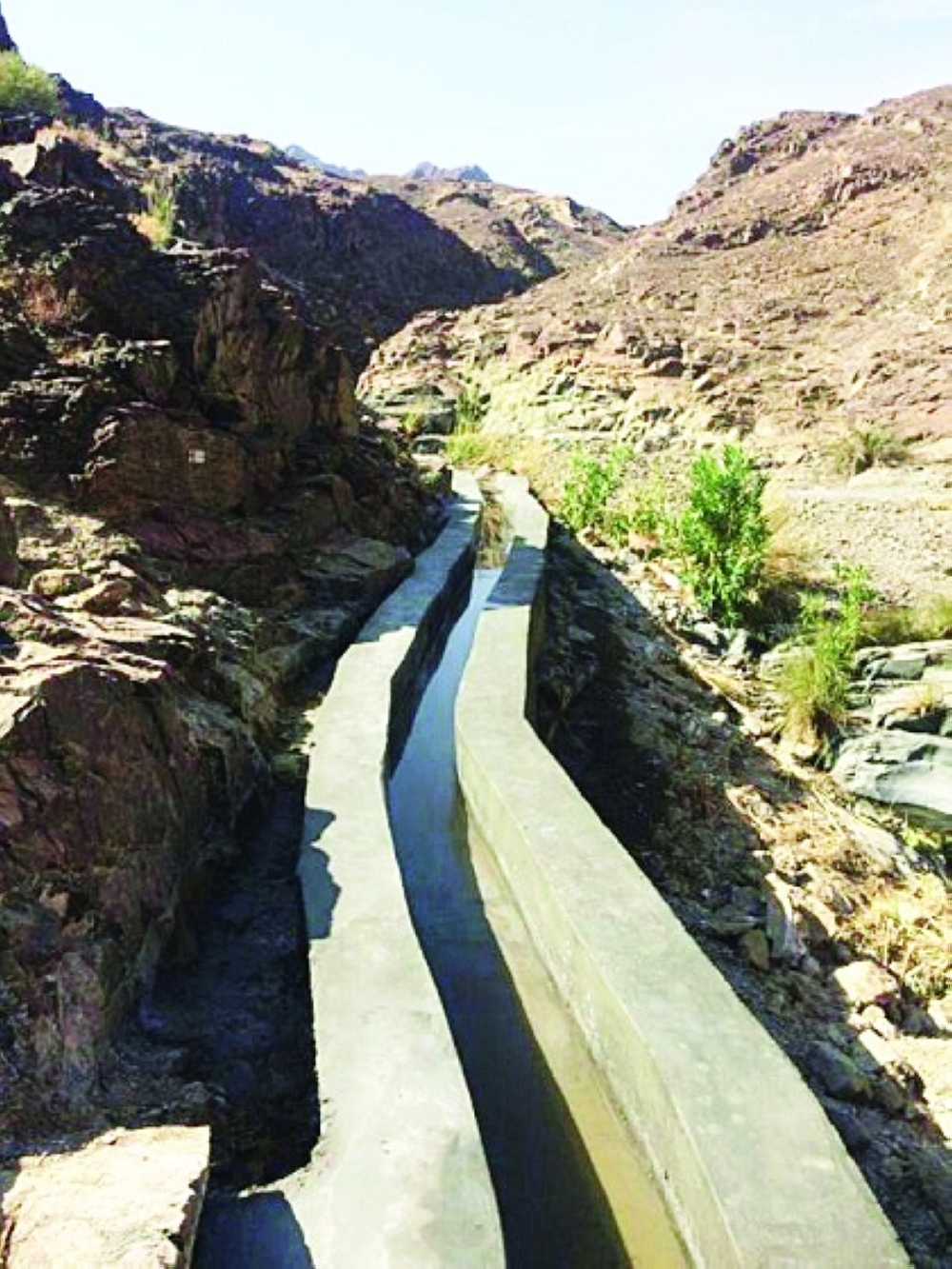  من أحد الأفلاج التي تمت صيانتها