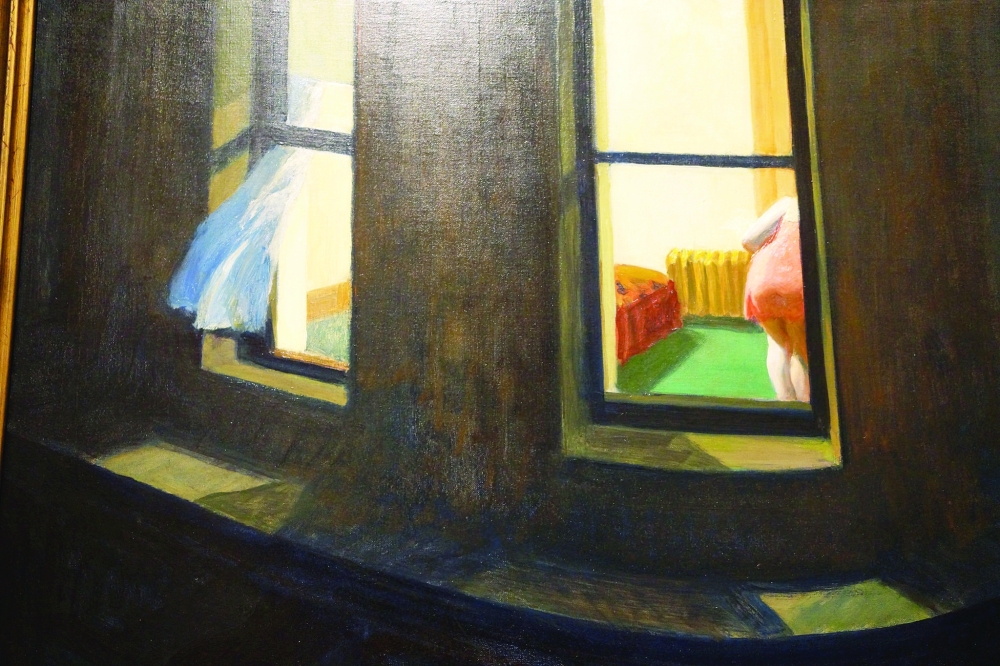 لوحة "نوافذ الليل" للفنان الأمريكي إدوارد هوبز