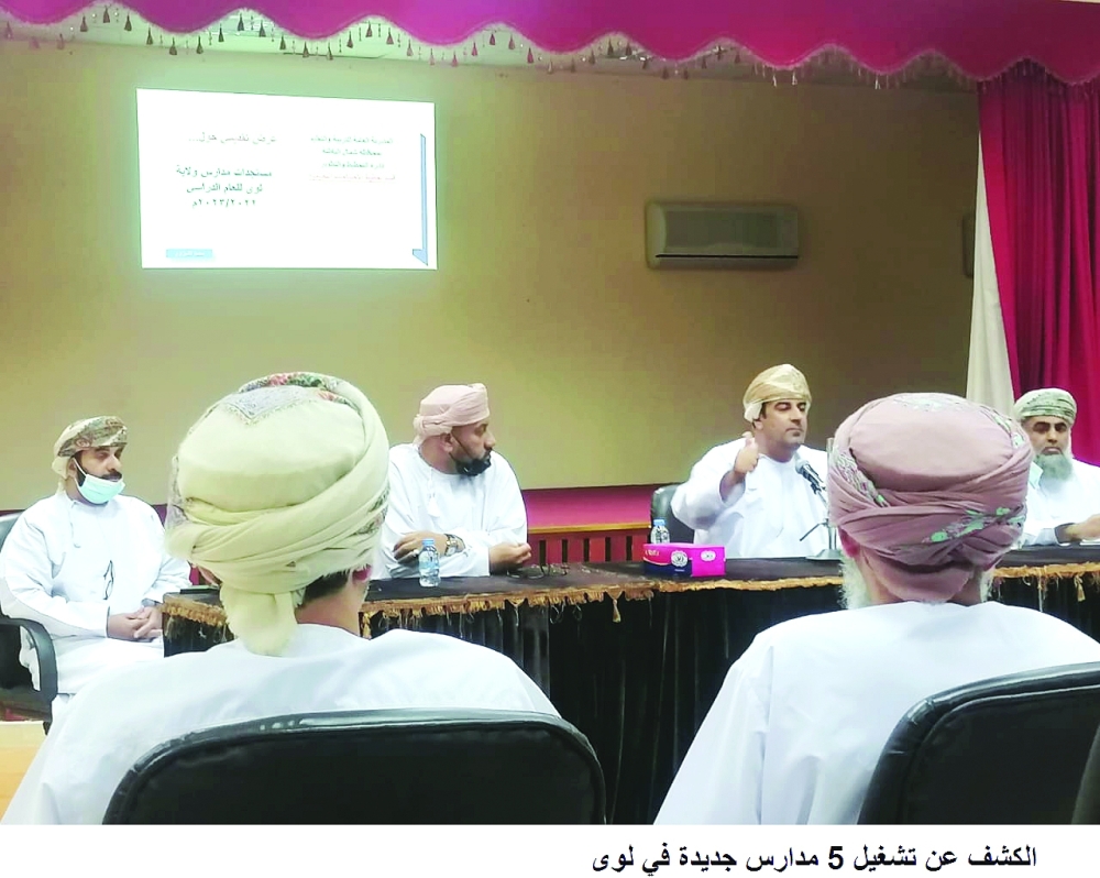 الحضور أثناء تقديم العرض المرئي