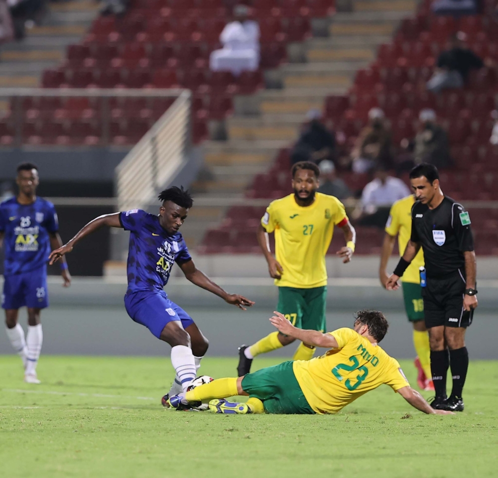جانب من مباراة السيب و النصر في نصف نهائي المسابقة