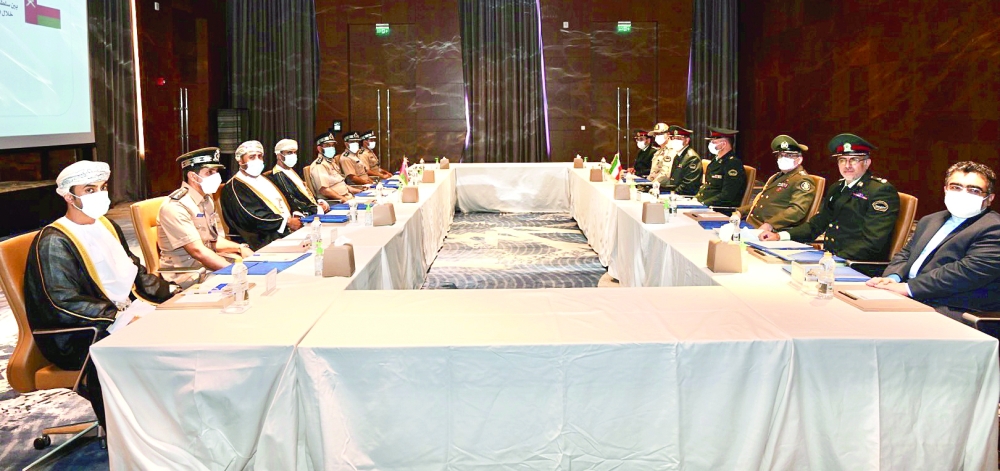 جانب من اجتماع قادة خفر السواحل
