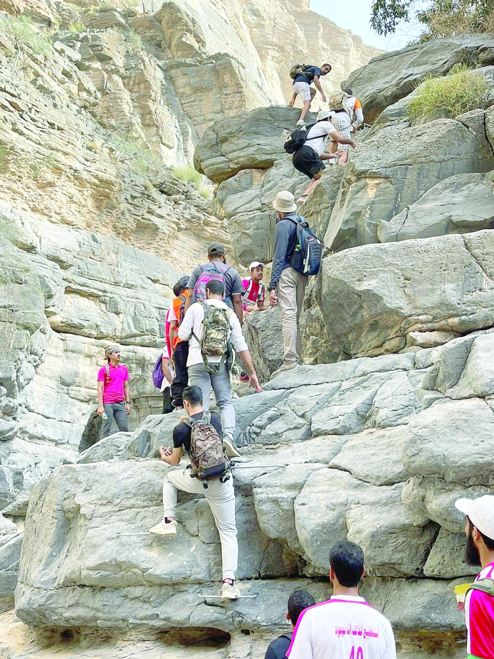 جانب من المسير الجبلي