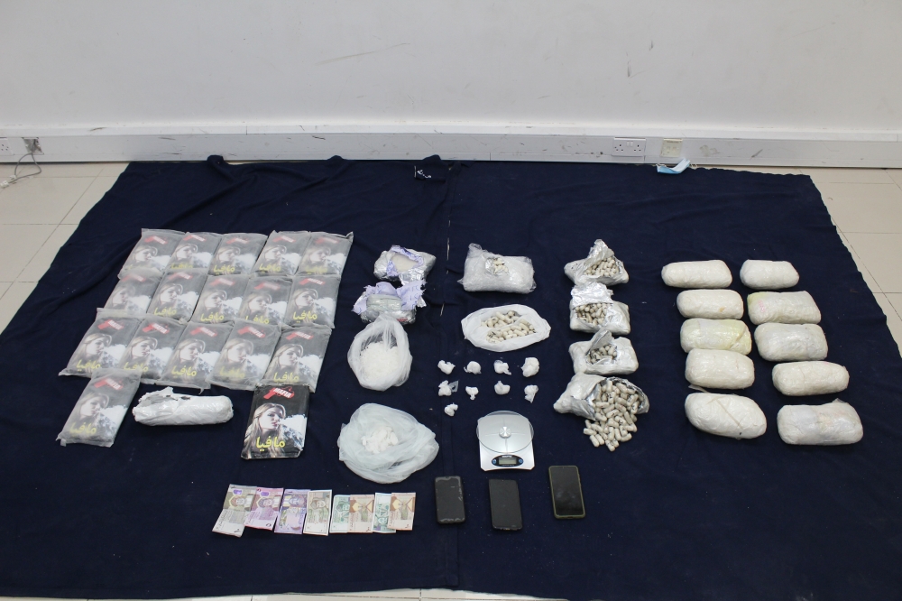 المخدرات المضبوطة