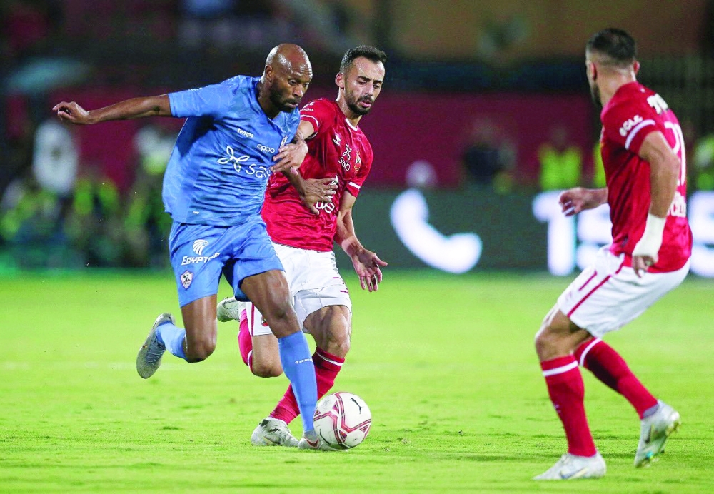 جانب من لقاء القمة بين الأهلي والزمالك