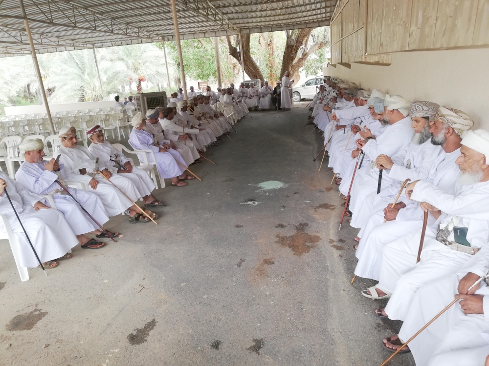 الحضور في تصبيحة العيد