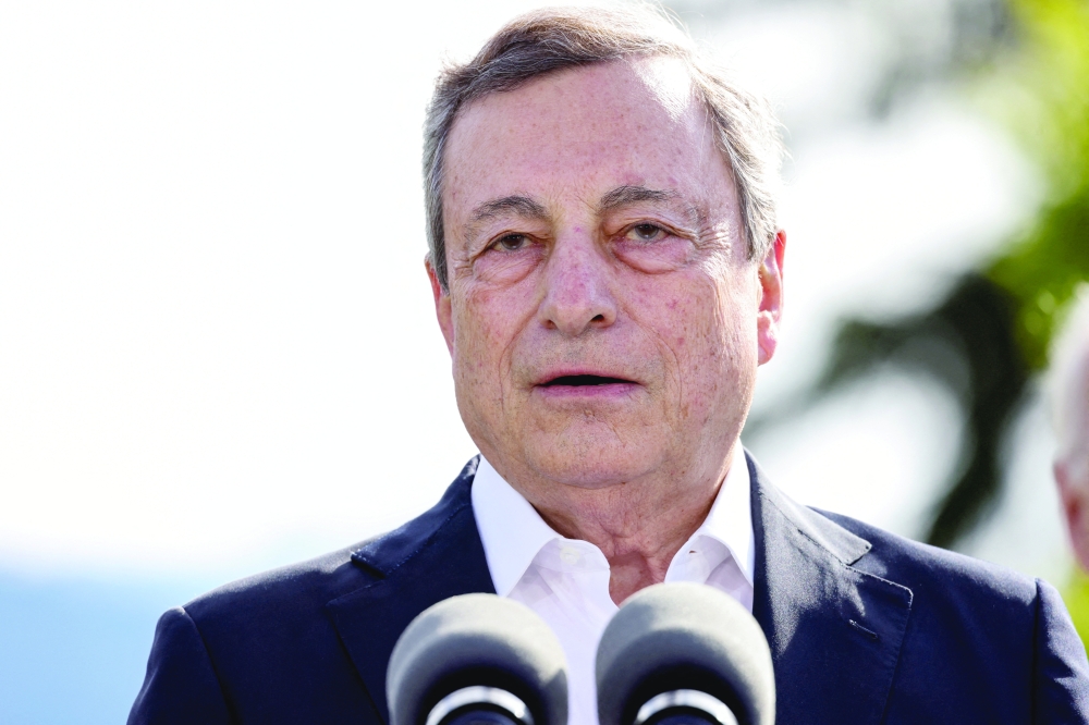  رئيس الوزراء الإيطالي ماريو دراجي 