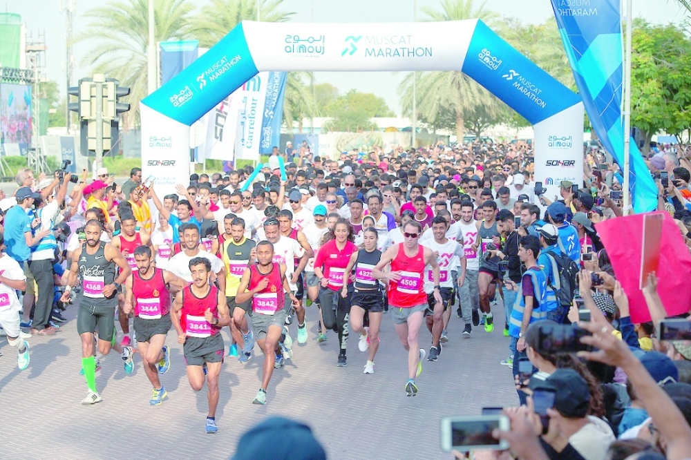 من فعاليات النسخة الماضية من ماراثون الموج الذي نظمته عمان للإبحار