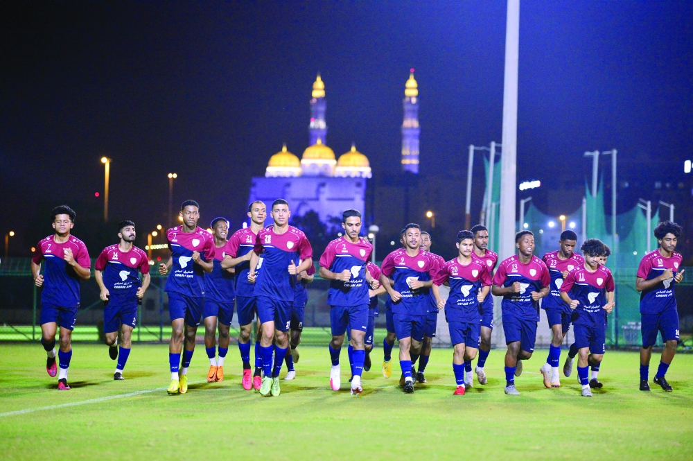 من التدريب الماضية لمنتخب الشباب 