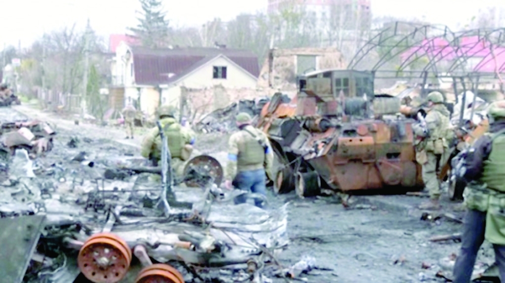 مدينة بوتشا المنكوبة بسبب الحرب