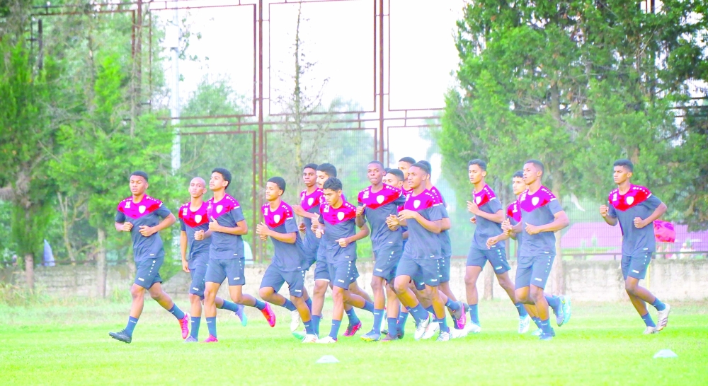 من تدريبات منتخب الناشئين 