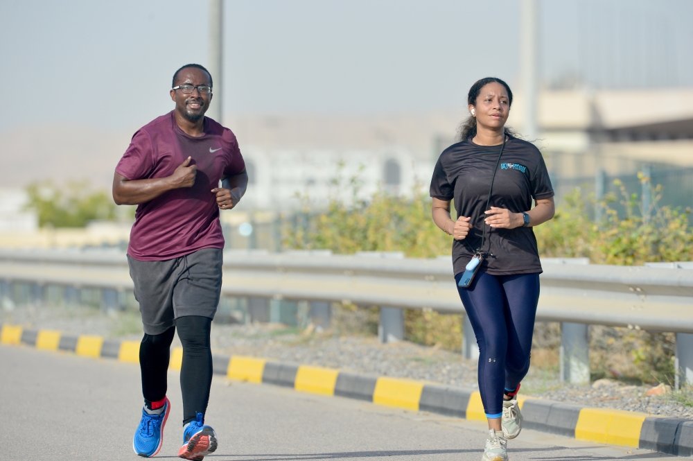 جانب من منافسات سباق الجري