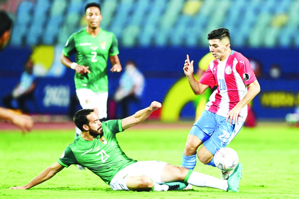 من اللقاءات السابقة لمنتخب باراجواي في البطولات الدولية