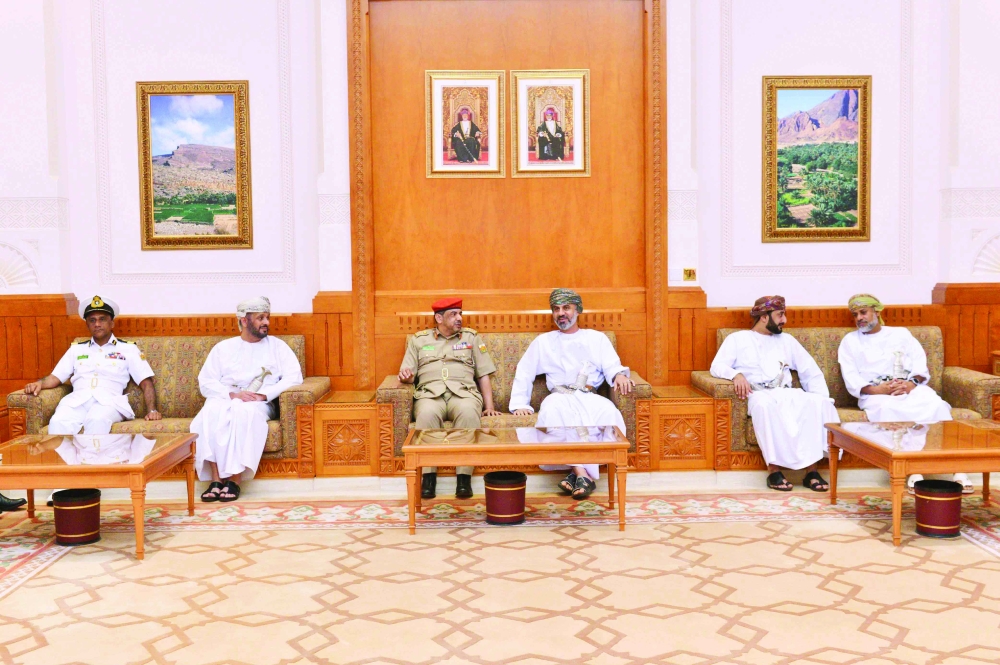 من استقبال الوفد العسكري 