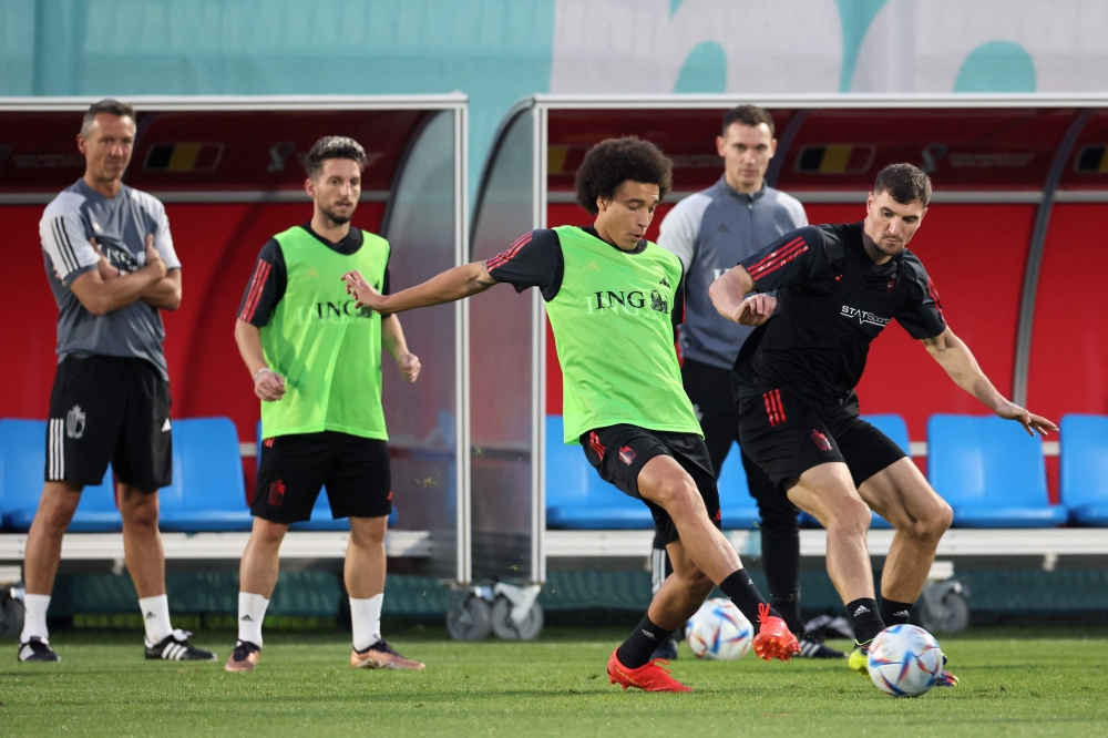 جدية في تدريبات المنتخب البلجيكي قبل لقاء منتخب كرواتيا مساء اليوم