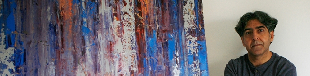 غسان أبو لبن امام احد أعماله الفنية 