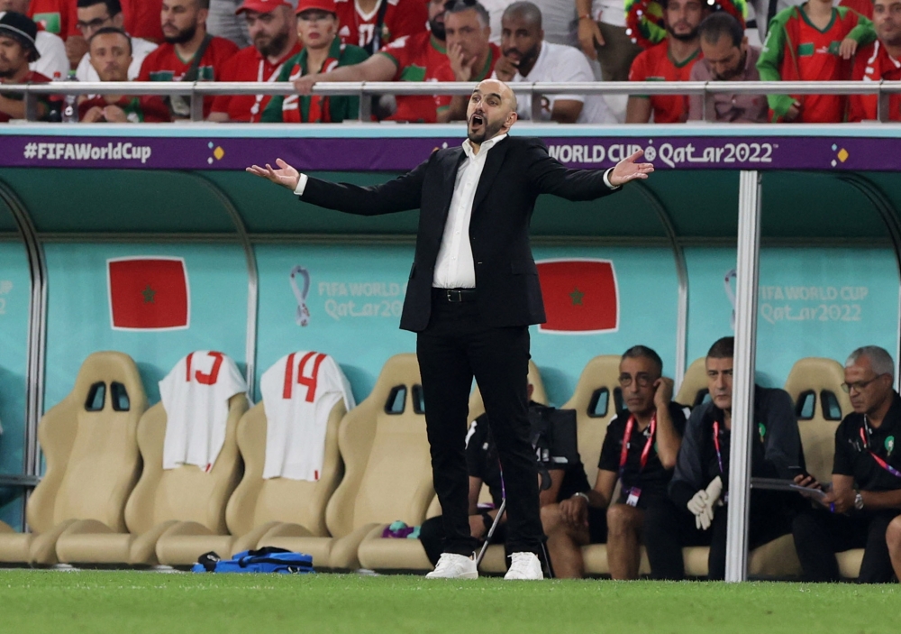 وليد الركراكي مدرب منتخب المغرب