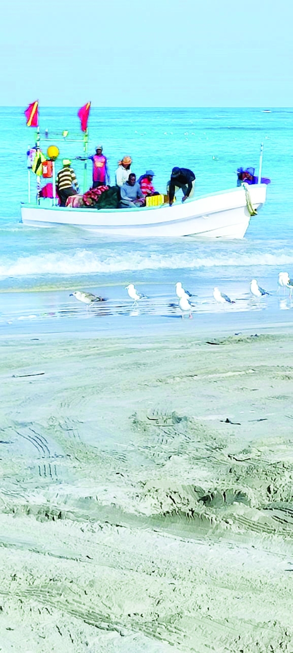 قوى عاملة وافدة تمارس مهنة الصيد في البيئة البحرية العمانية