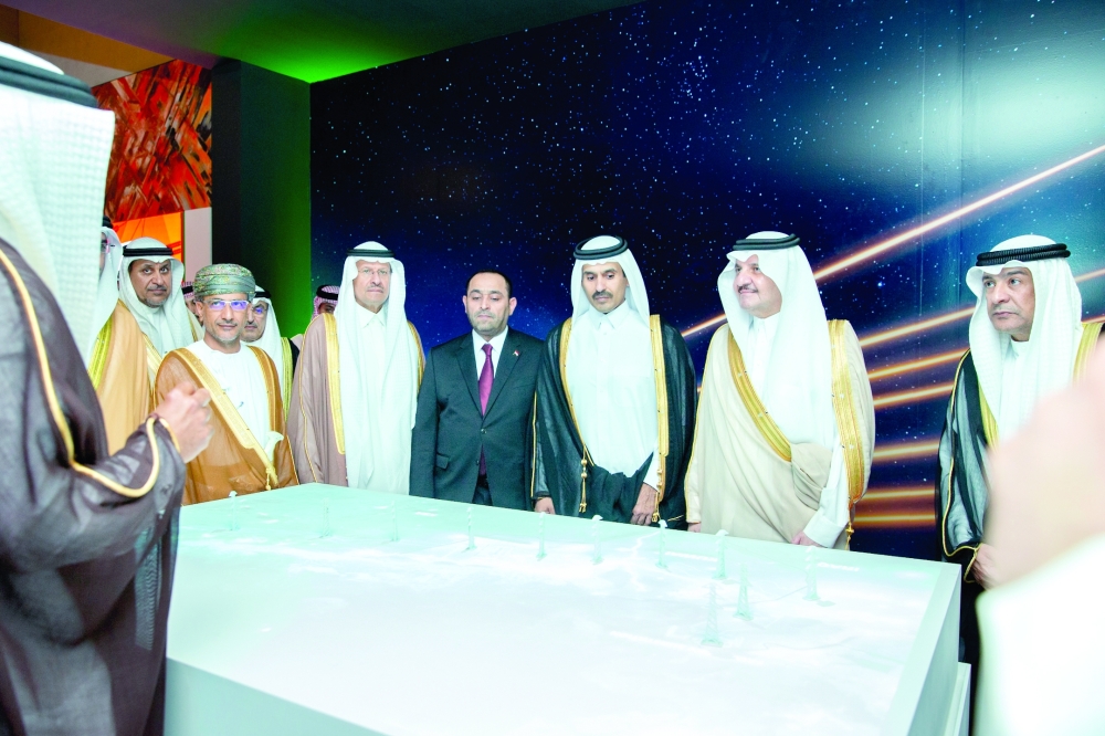 حفل الربط الكھربائي بین مدینة عرعر شمال السعودیة ومنطقة الیوسفیة شمال بغداد بالعراق