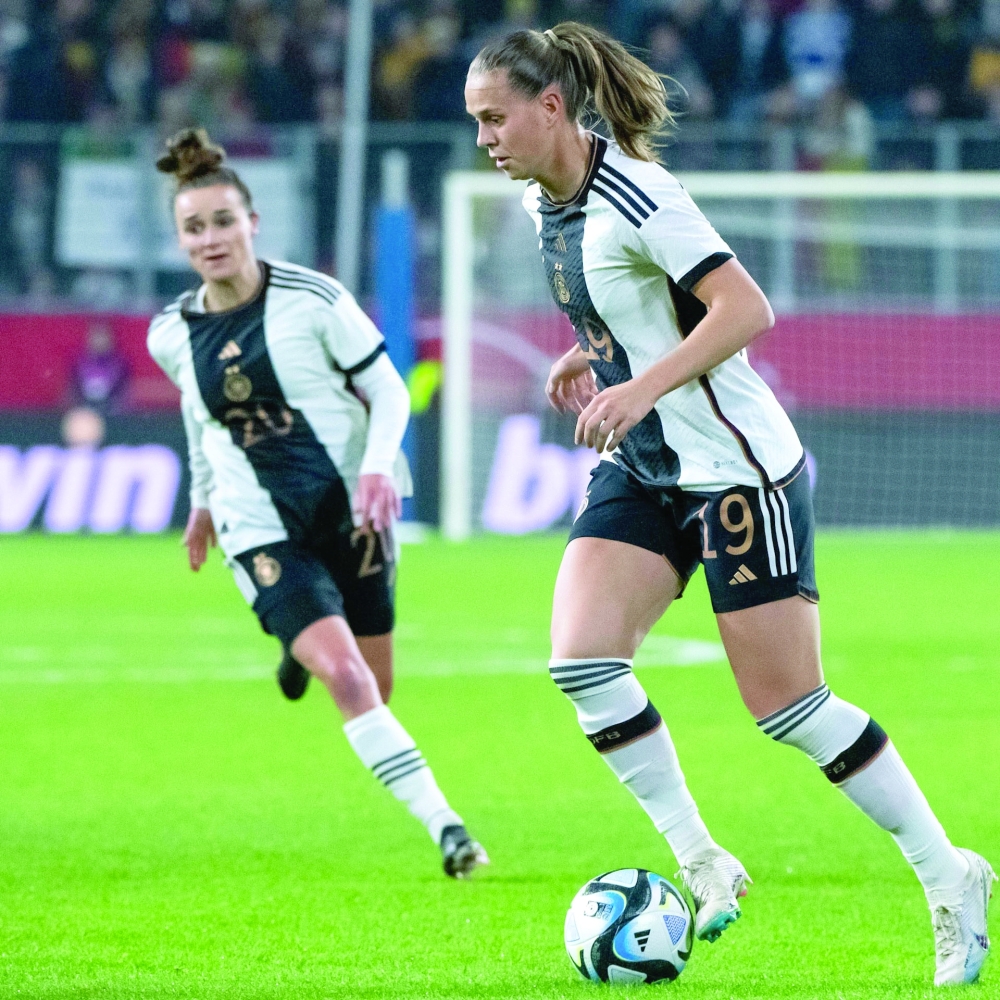 من الحصص التدريبية لمنتخب ألمانيا النسائي