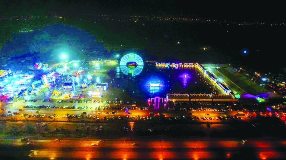 صورة جوية لموقع فعاليات أتين سكوير