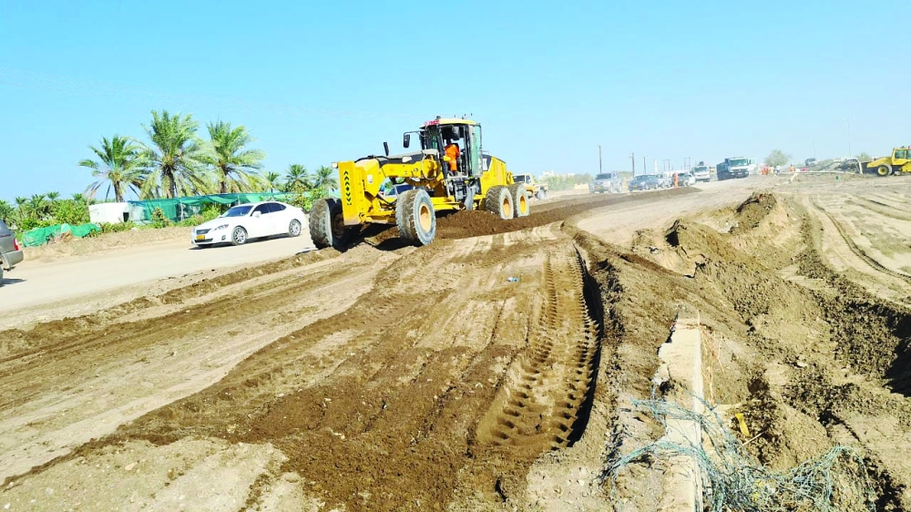 إصلاح الأراضي المتأثرة بالأمطار والأودية 