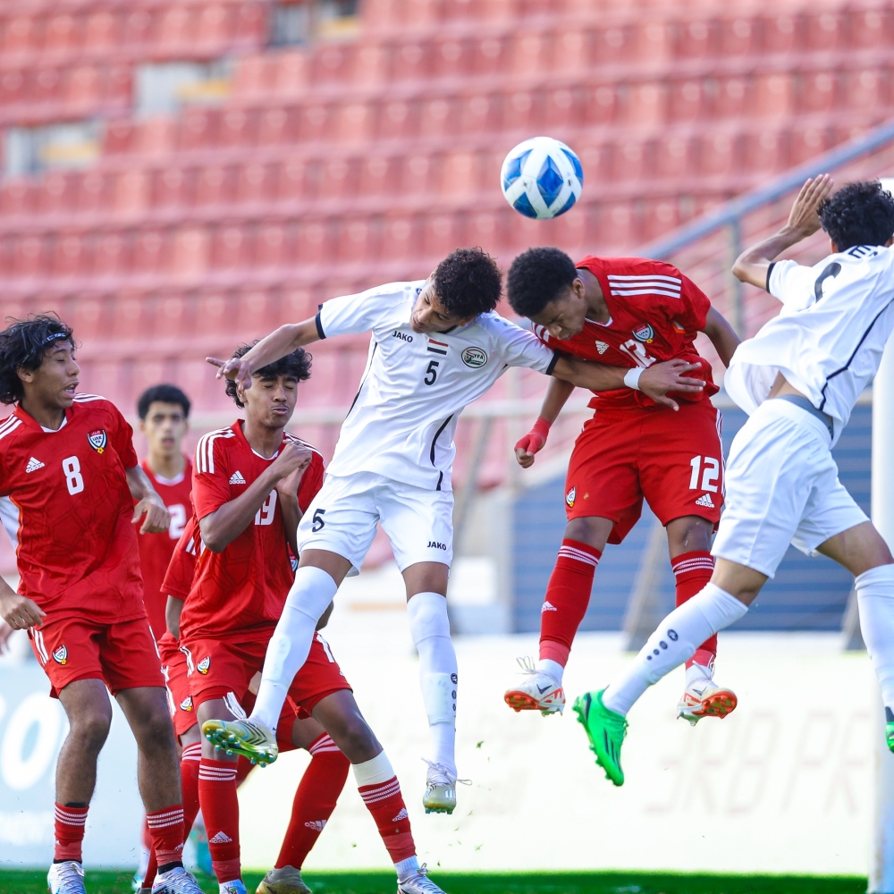 جانب من لقاء اليمن والإمارات في البطولة 