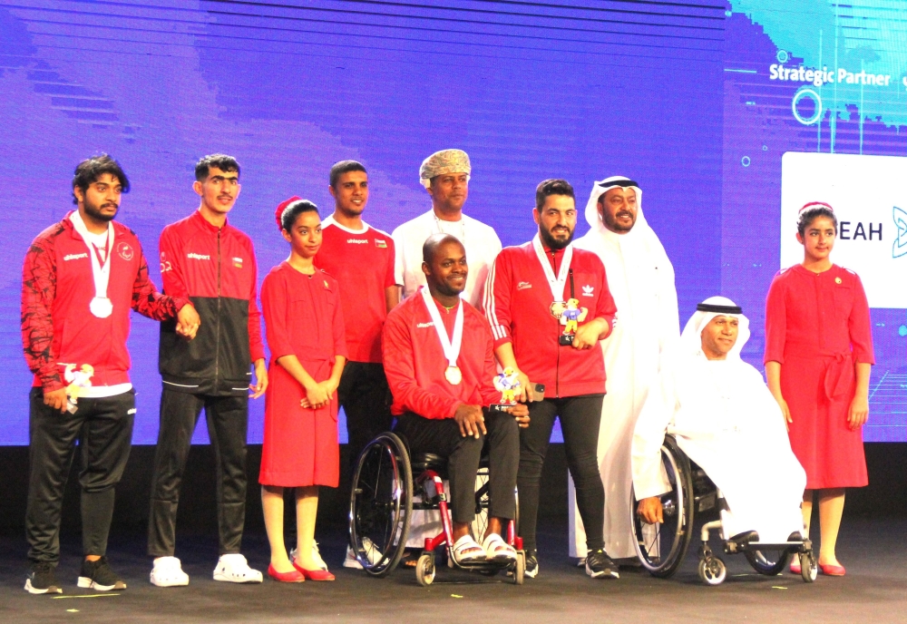 تتويج محمد المشايخي بذهبية دفع الجلة 