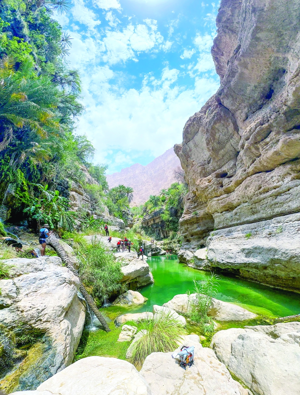 وادي طيوي وجهة لعشاق المغامرات والتاريخ والثقافة العمانية.