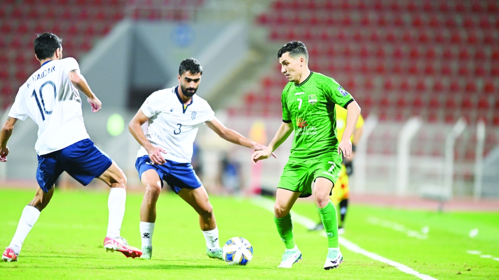 من اللقاء السابق الذي جمع ناديي النهضة والعهد اللبناني في كأس الاتحاد الآسيوي