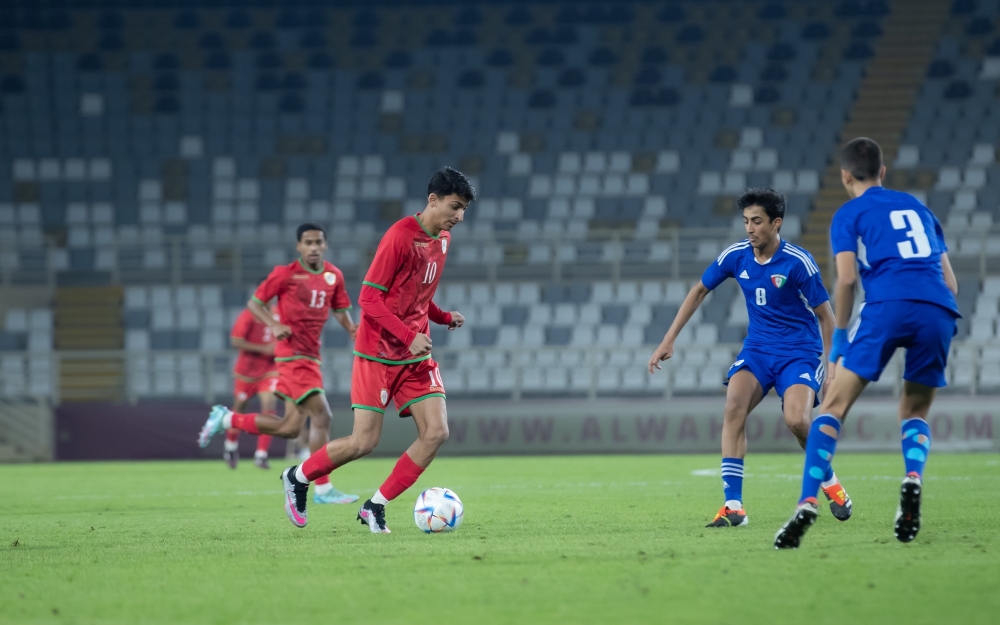 لقاء منتخب الناشئين أمام الكويت بالجولة الثانية من دورة الألعاب الخليجية