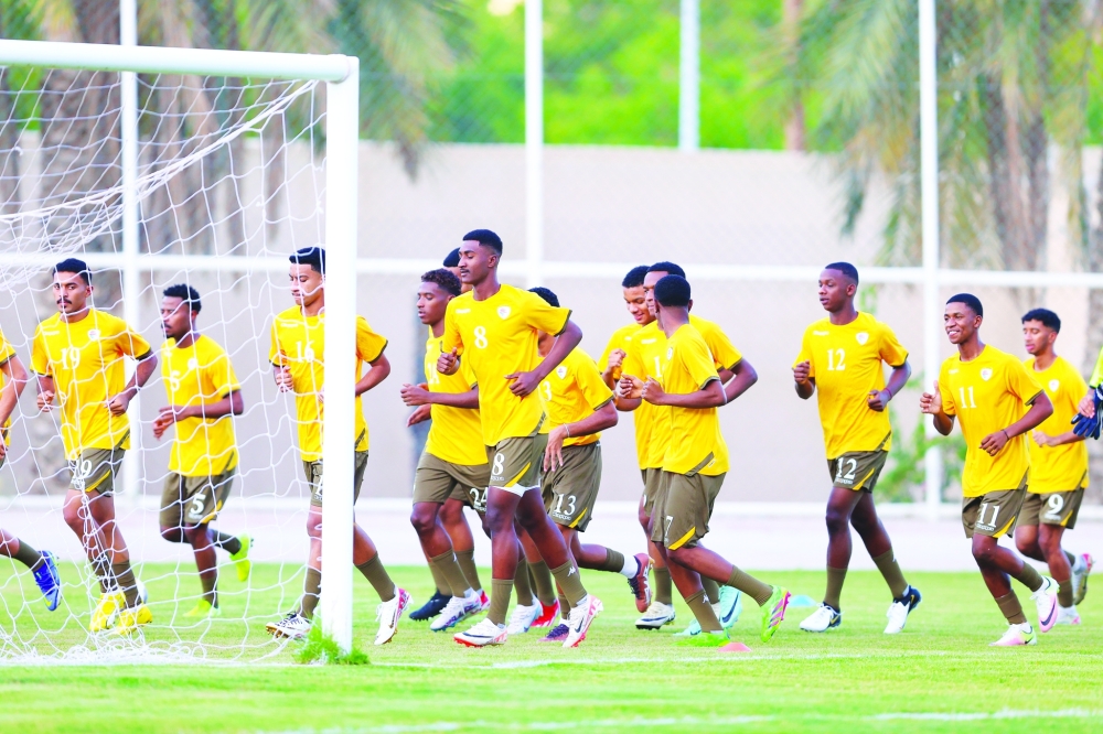 الحصص التدريبية لمنتخب الشباب