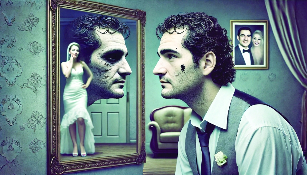 صورة تعبيرية أنتجها الذكاء الاصطناعي بعد قراءته للقصة.