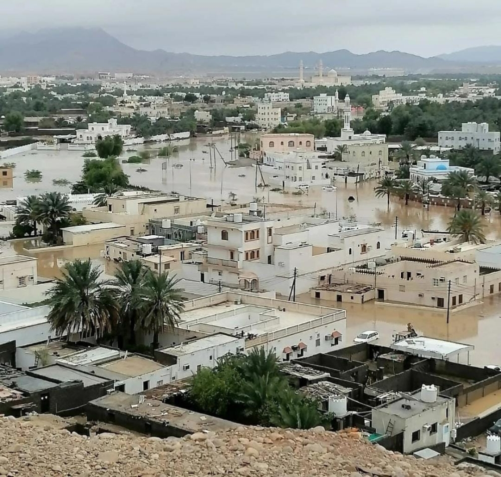 إحدى حالات الهطول المطرية التي أثرت على حارة "البطين"