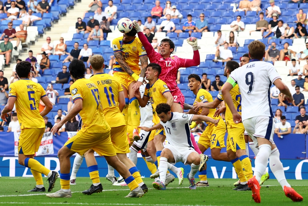 جانب من لقاء إنجلترا أمام أندورا