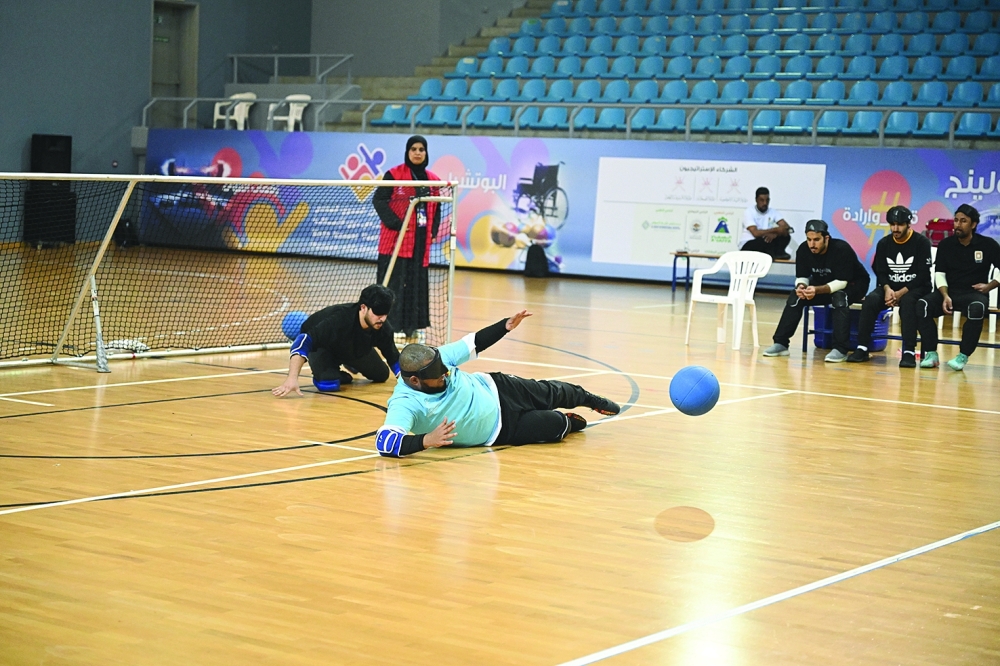 من منافسات كرة الهدف للمكفوفين