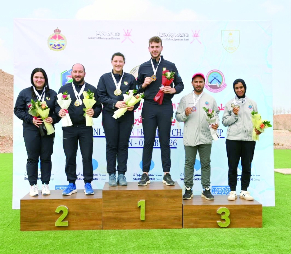 الفائزون بالمراكز الأولى في البطولة