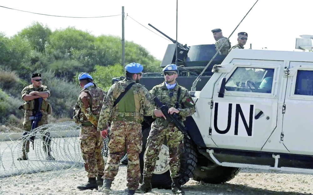 عددا من قوات اليونيفيل 